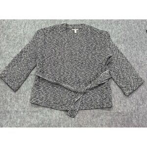 Eileen Fisher Women's Open Front Knit Cardigan Sweater 100% Organic Cotton -Sz S